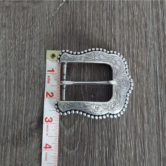 Western Silver Buckle - Picture 3 of 4